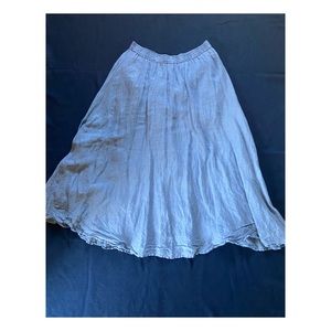 Elastic waist prairie skirt